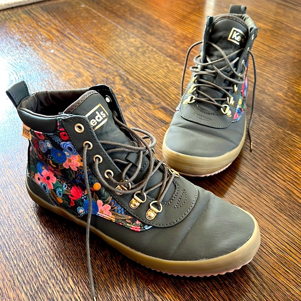 Keds X Rifle Paper Co sneaker boot womens 9
